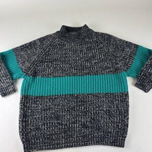 Women's Vintage Sweater Retro Teal Knit